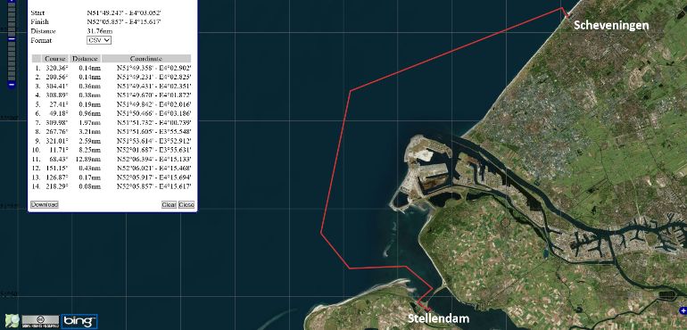 Navigation Stellendam-Scheveningen le 11 mai