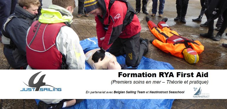 Formation RYA First Aid le 30 avril 2018